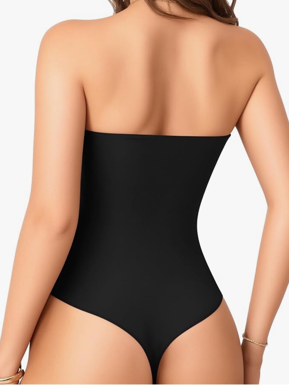 MANGOPOP Women's Strapless Thong Bodysuit NWT - Picture 5 of 7